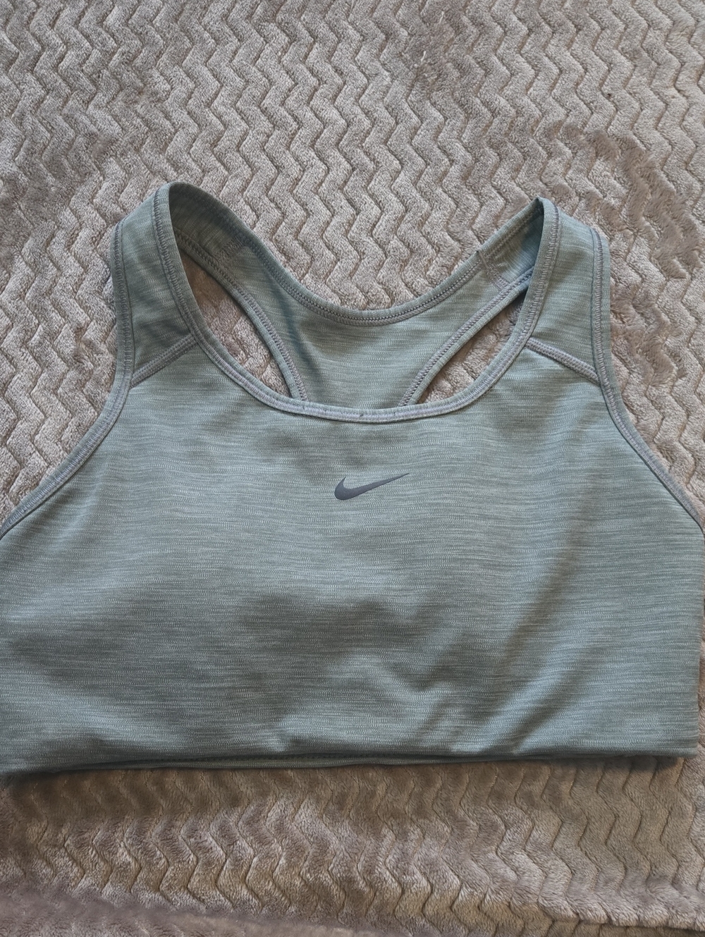 Nike Sage Green Racerback Sports Bra Medium